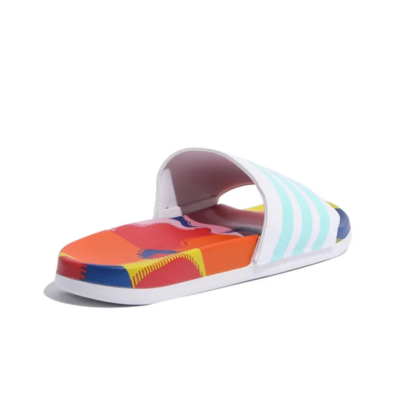 Adilette Adidas Comfort Slide 'White Clear Aqua'-3