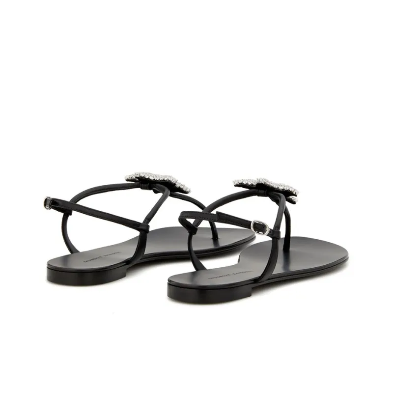 Giuseppe Zanotti/GZ Hollie Star One Strap Sandals Women's Black-3