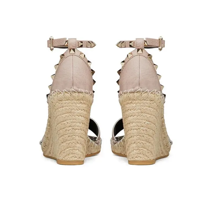 Valentino Garavani Double Rockstud 95mm Wedge Sandals-2
