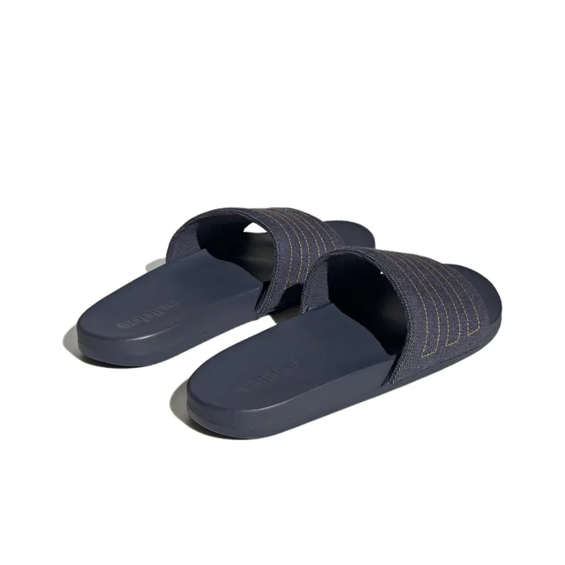 Adidas Adilette Comfort Slides Shadow Navy Preloved Yellow-3