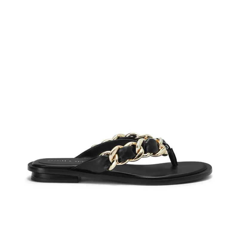 CHARLES&KEITH Stylish Sandals Women's Black-1