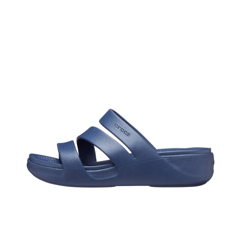 Crocs Monterey Slide Slippers Women's Marine Blue-0