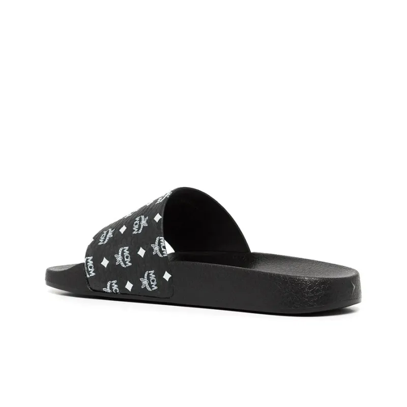 MCM Monogram print Slides-3