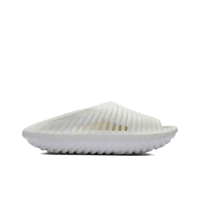 LiNing Xuankong Slay Quiet Abrasion Resistant Slide Slippers Unisex Cream White-1
