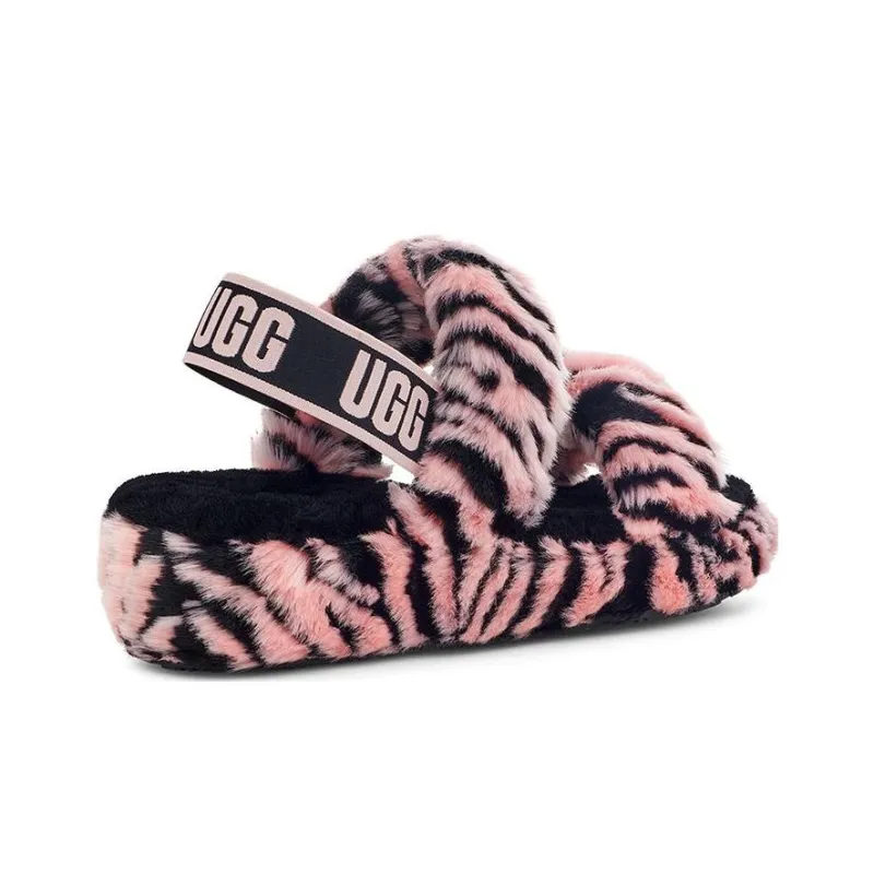 UGG Oh Yeah Plush Slippers Women's Pink-3