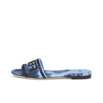 FENDI Women's Signature Slide 'Floral - Light Blue'
