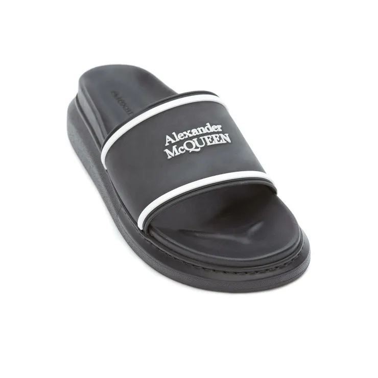 Alexander McQueen Logo Pool Slides-2
