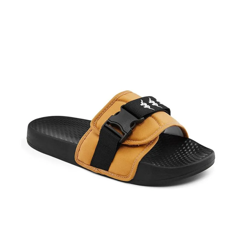 Kappa Slide Slippers Unisex Yellow/Black-1