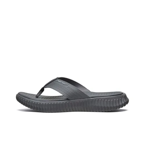 Skechers Elite Flex Slide Slippers Men Gray