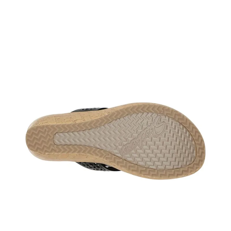 Skechers Cali Beverlee Rubber Sole Slide Slippers Women's Black-4
