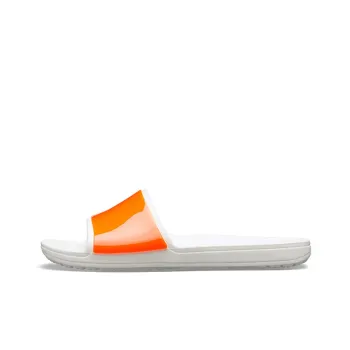 Crocs Sloane Slide Slippers Women's Orange/White Color