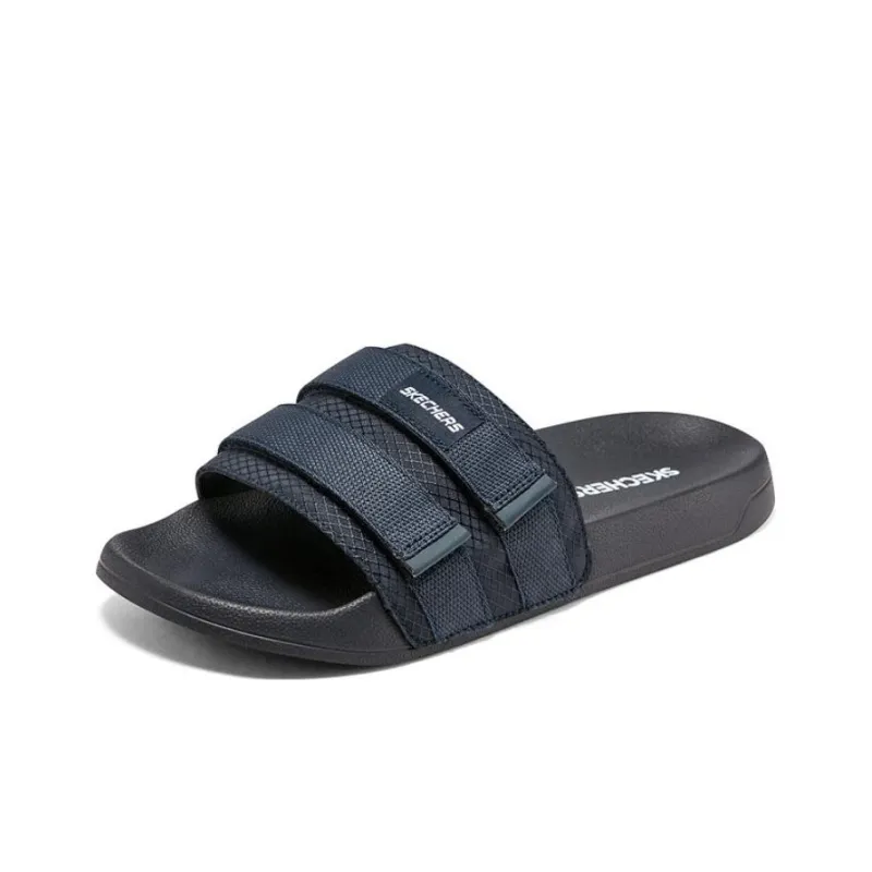 Skechers Side Lines Slide Slippers Men's Marine Blue-2