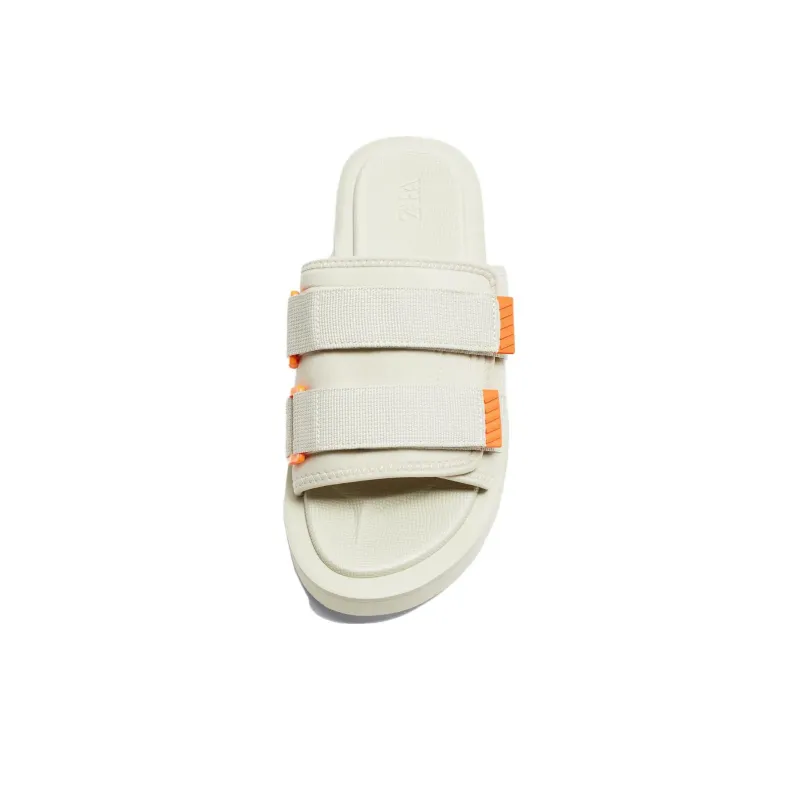 ZARA Rubber Sole Slide Slippers Men's White-2
