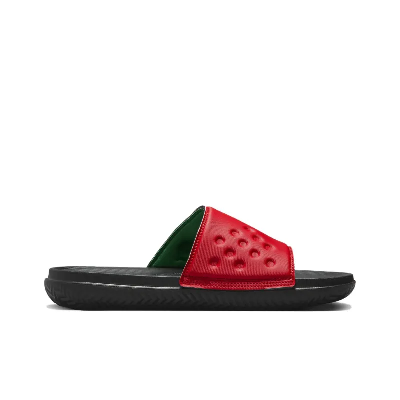 Jordan Play Slide Quai 54 University Red Black Classic Green White-1