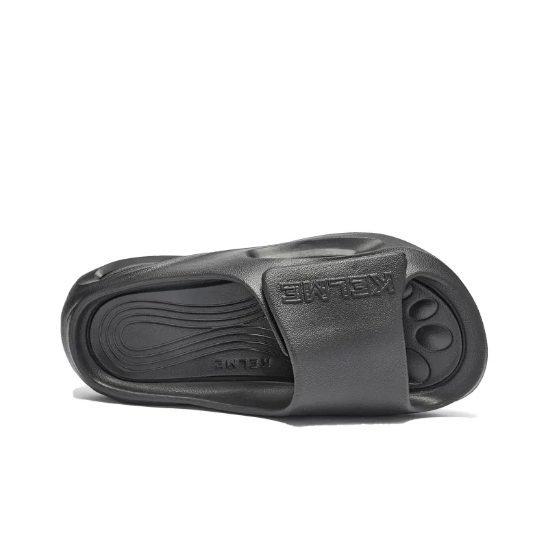 KELME EVA Slip Resistant Slide Slippers Unisex Black-3