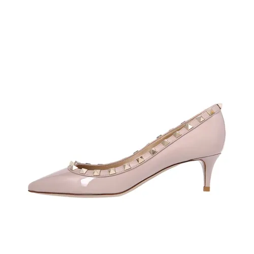 Valentino Rockstud High Heels Women's Nude Pink