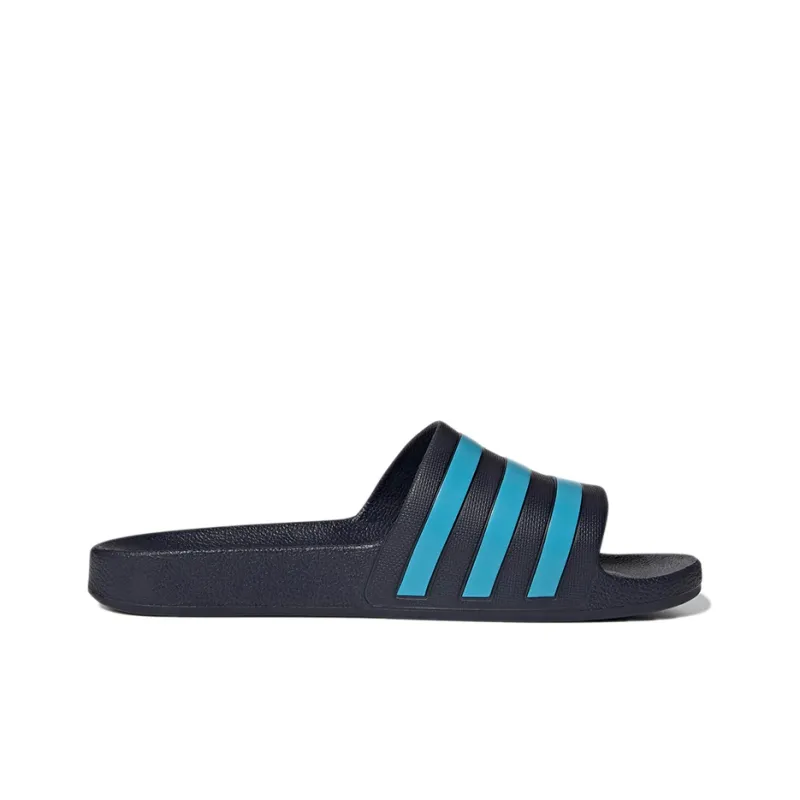 Adidas Adilette Aqua Slides Legend Ink Bright Cyan-1