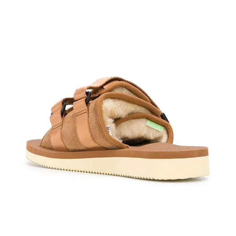 Suicoke Slide Slippers Men Brown-2
