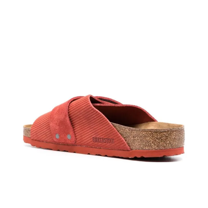 Birkenstock Kyoto Slide Slippers Men's Pink Brown-3