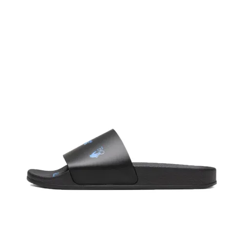 OFF-WHITE Logo Slides Black Blue