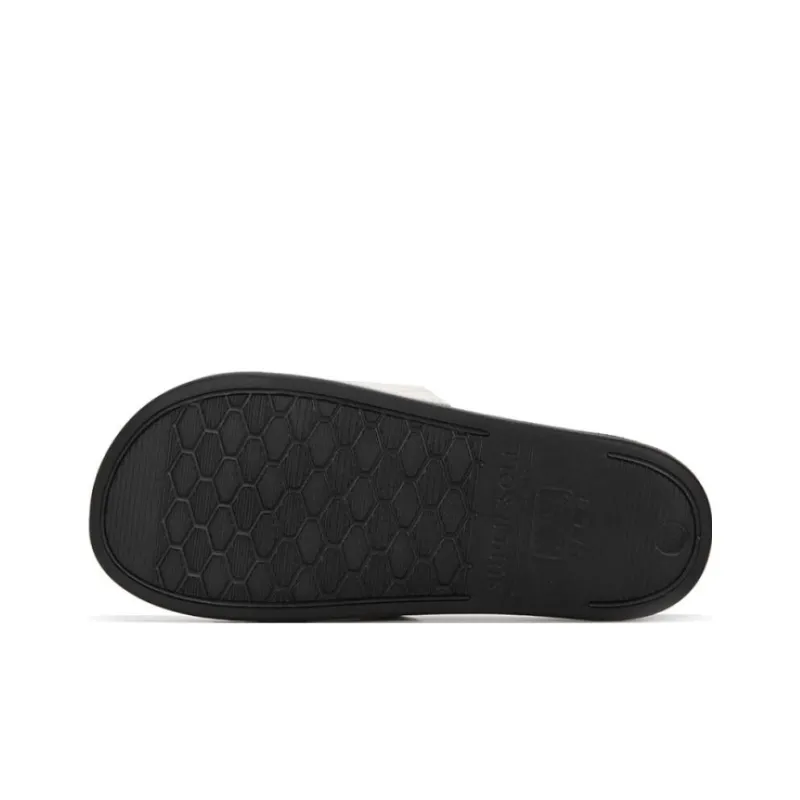 MLB Slipper Abrasion Resistant Slide Slippers Unisex Black Beige-4