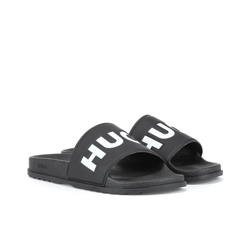 HUGO BOSS Rubber Sole Slide Slippers Men's Black-2