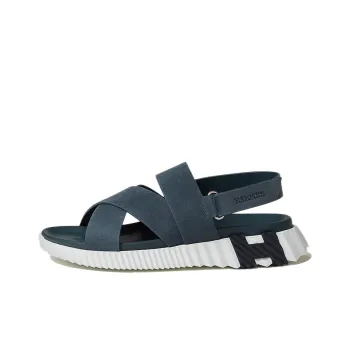 HERMES Electric Strap Sandals Men's Sky Blue