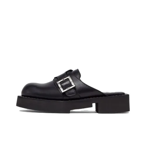 Clarks x GCDS Rubber Sole Odor-Resistant Wrap-toe Slippers Unisex Black
