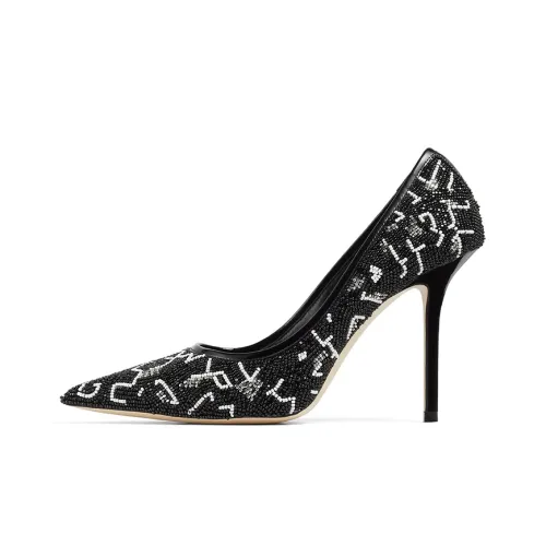 Eric Haze X Jimmy Choo LOVE High Heels Women's Black