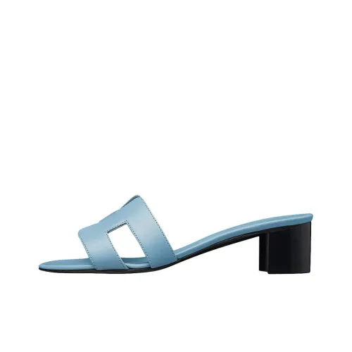 HERMES Oasis Slide Slippers Women's Sky Blue