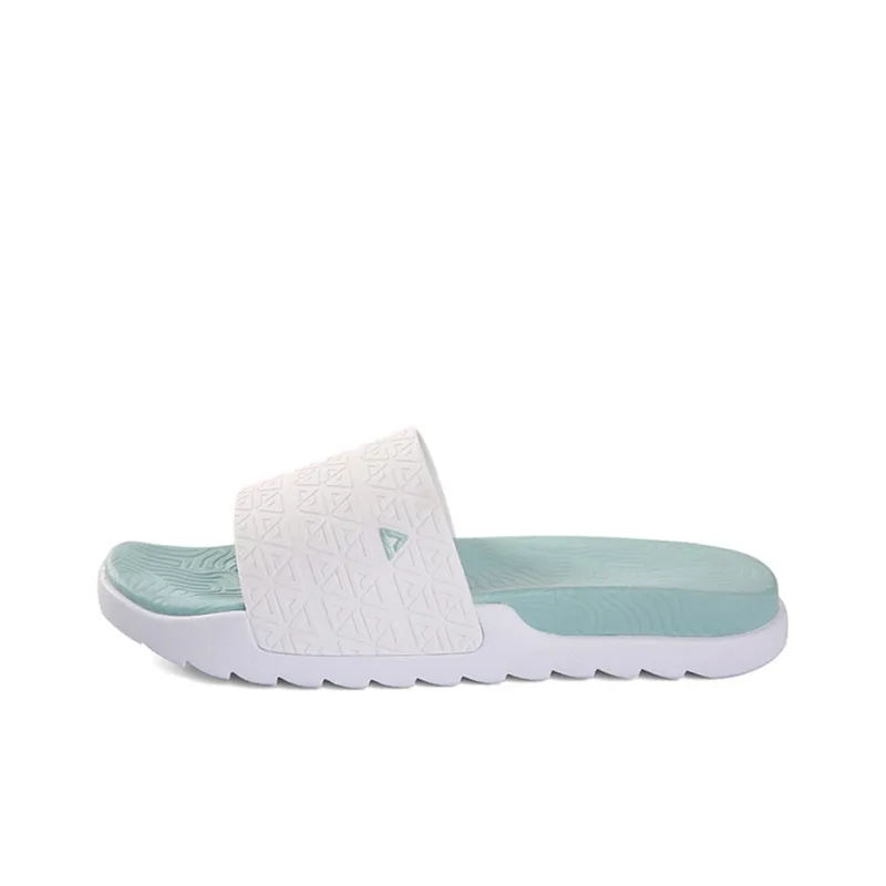 PEAK Rubber Sole Quiet Slide Slippers Men's Gray Green-0