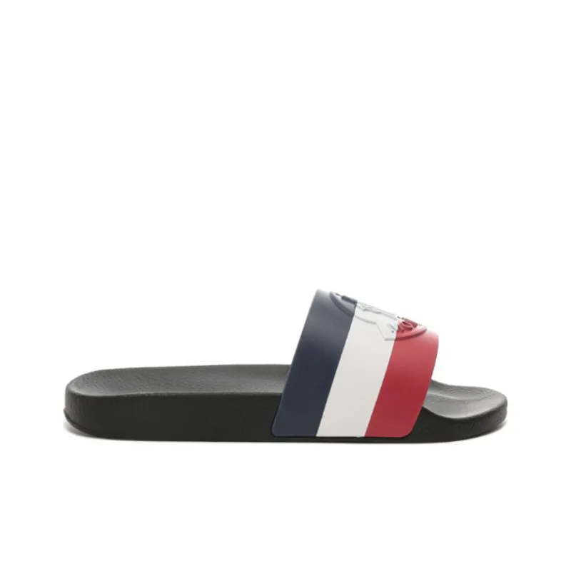 Moncler EVA Rubber Sole Slip Resistant Slide Slippers Men's Black-1