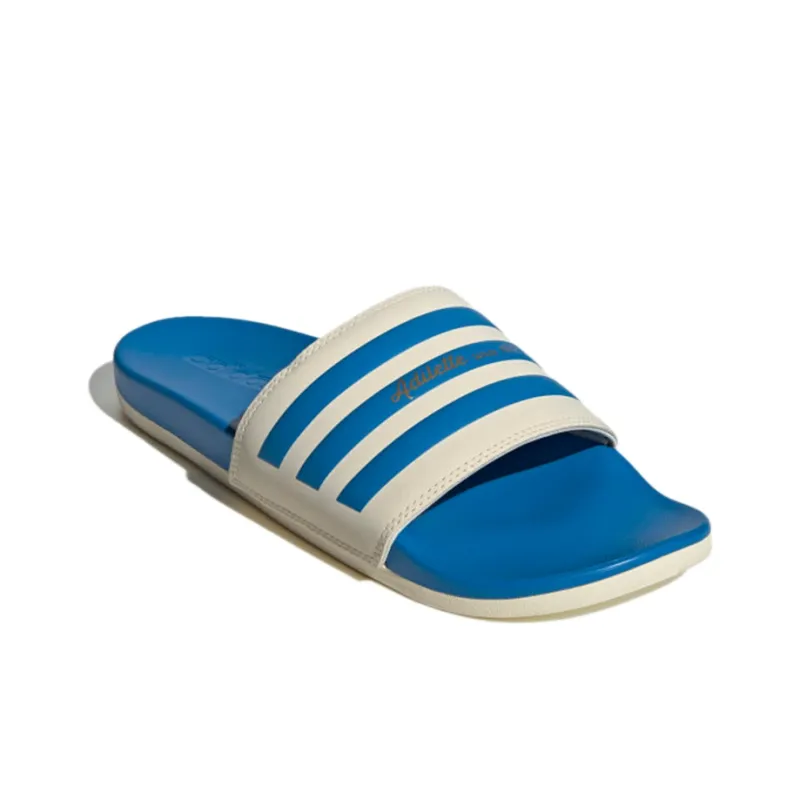 Adilette Adidas Comfort Slide 'White Blue Rush'-2