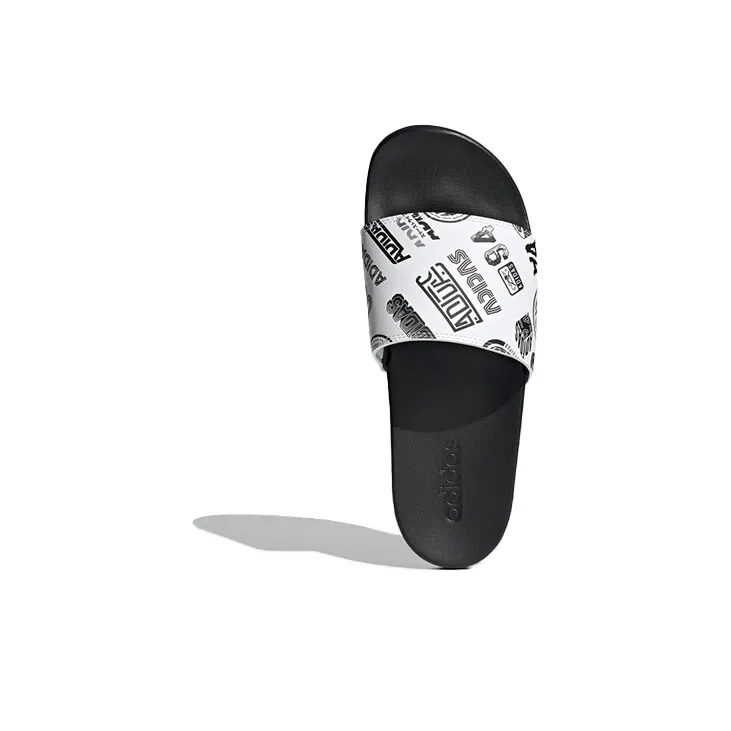 Adidas Adilette Comfort Slide 'All Over Logos White'-4