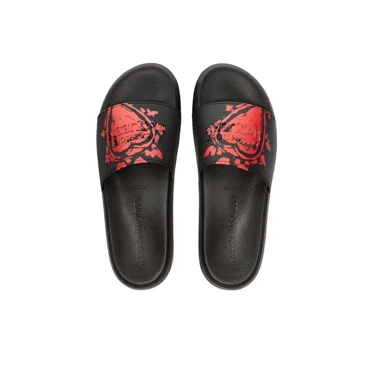 Alexander McQueen Slip Resistant Slide Slippers Men's Black-3