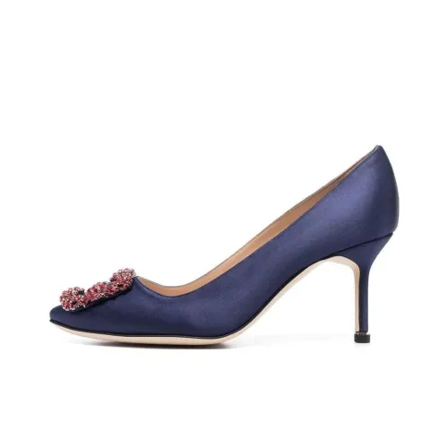 MANOLO BLAHNIK Hangisi High Heels Women's Blue