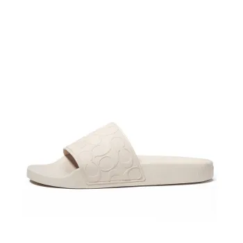 COACH Signature Stylish Sandals Men's White