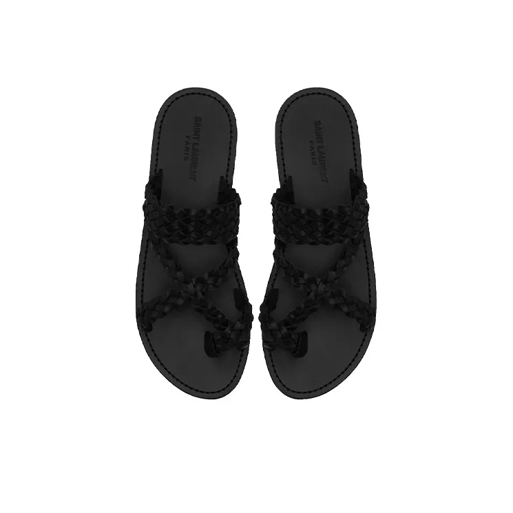 SAINT LAURENT Neil Slide Slippers Men's Black-3