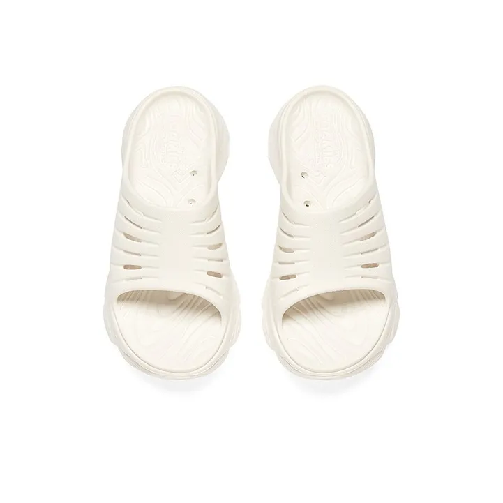 Skechers Max Cushioning Slide Slippers Women's White-3