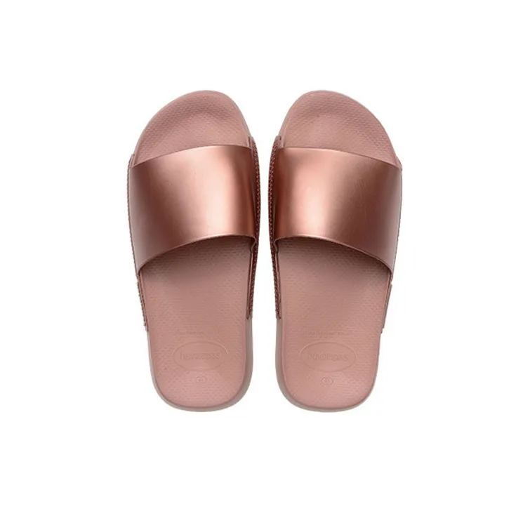 Havaianas Slide Classic Metallic Casual Slippers Unisex Fan Red-4