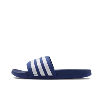 Adidas Adilette Rubber Sole Slip Resistant Slide Slippers Unisex Blue White