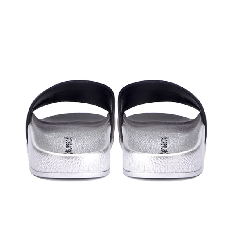 SUPERGA Slide Slippers Unisex Black/Orange-3