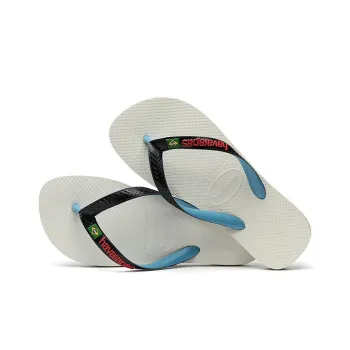 Havaianas Brasil Mi Slippers Unisex Oyster White