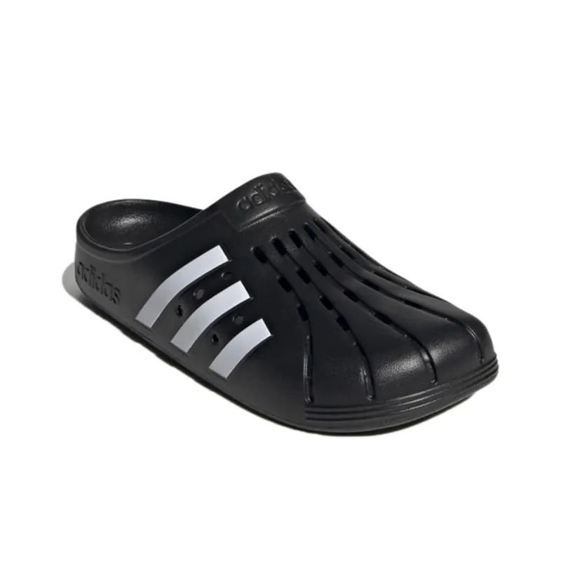 Adidas Adilette Clogs Core Black Cloud White-2