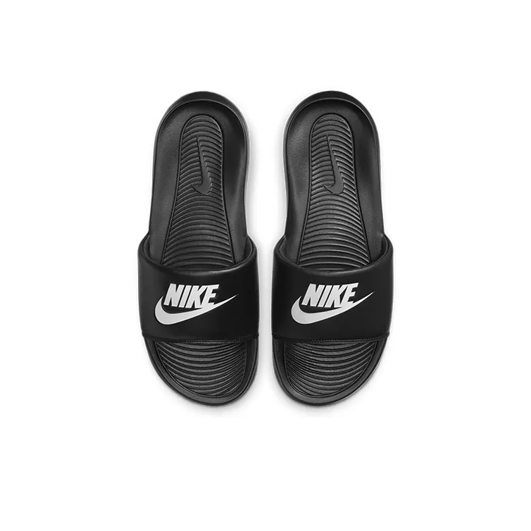 Nike Victori One Slide Black White-2