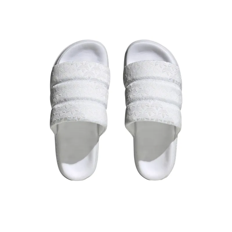 Adidas Adilette Essential Slides Triple White Women's-4