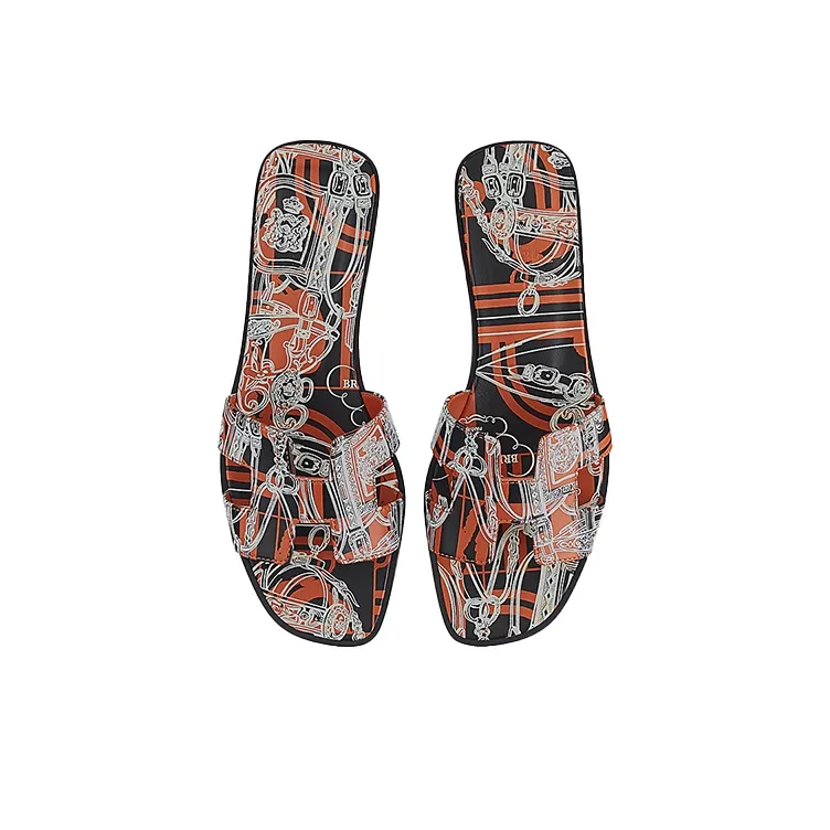 HERMES Oran Stylish Sandal Women's Multicolor-4