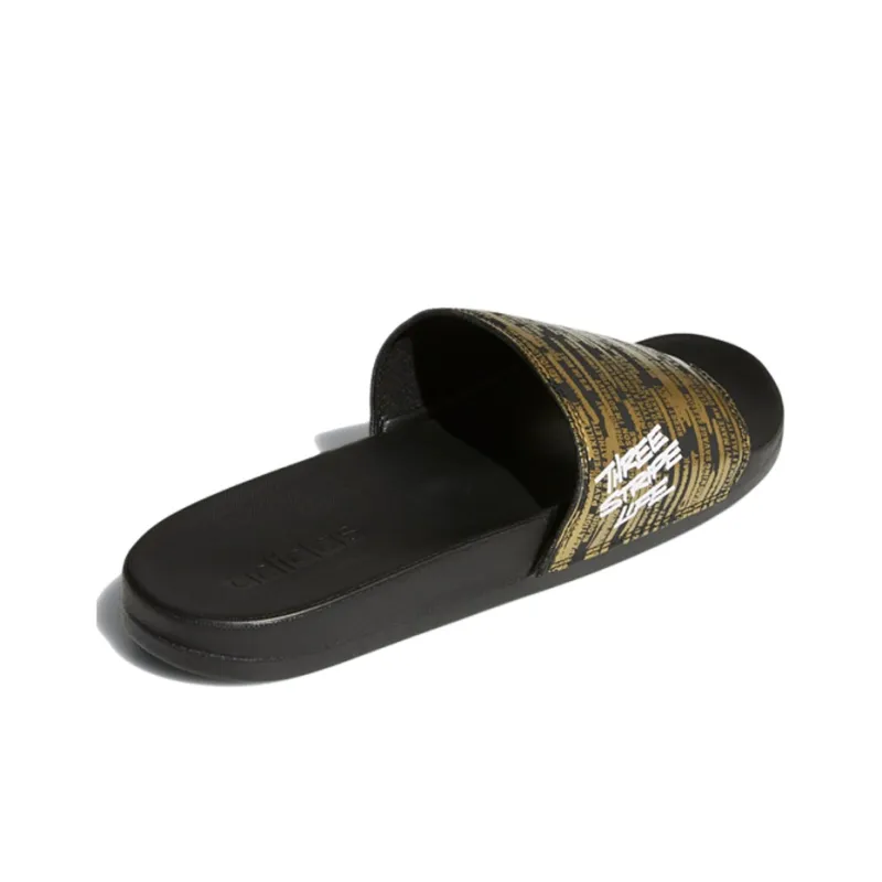 Adidas Adilette Comfort Black Gold Slippers 'Black Gold'-3