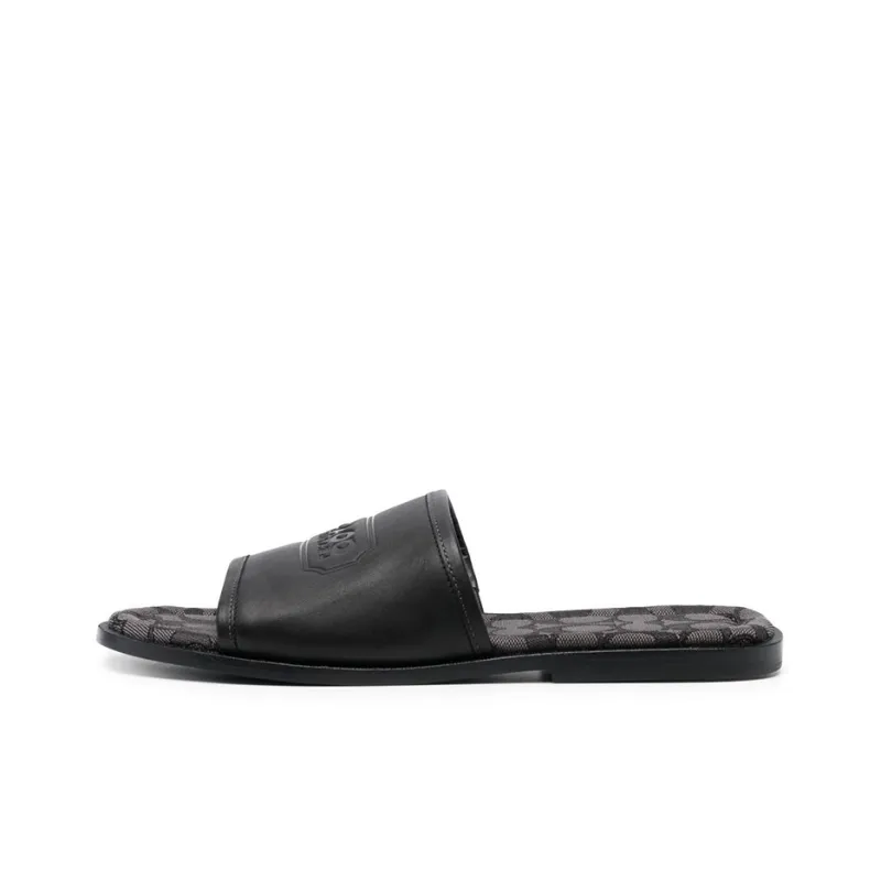 COACH Slide Slippers Men's Black-0