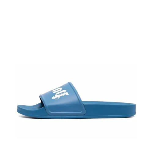 PALM ANGELS Pool Slides Sky Blue White